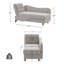 Chaise longue rembourrée en velours avec rangement Acotas-1184482623