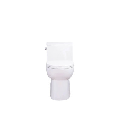 1.28 Side- Toilet, Elongated Comfortable Height, Seat, 1000 Gram Flushing Score, Glossy White 003S, Bathroom Floor Mount