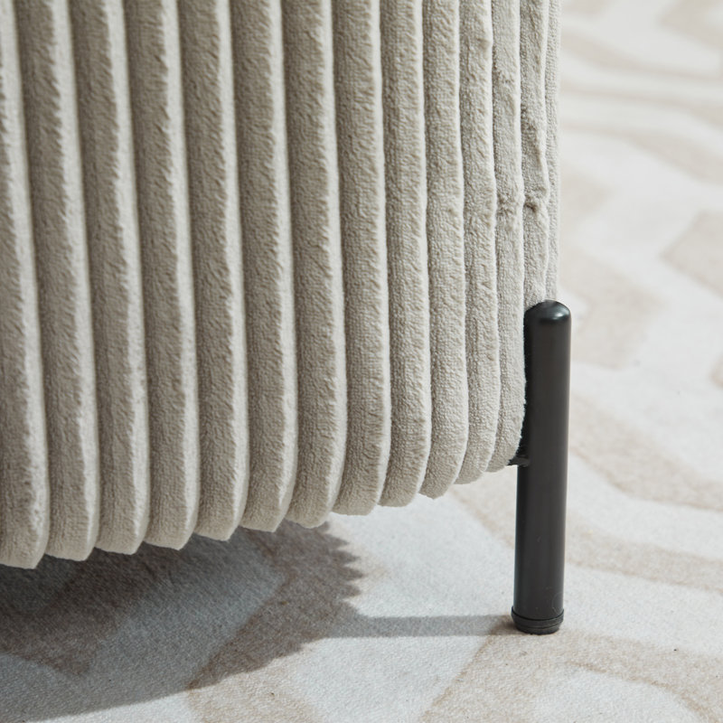 Ottoman With Stroage, Gray