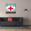  «Ski Patrol» par Elizabeth Tyndall, art mural sur toile, 37 po x 37 po