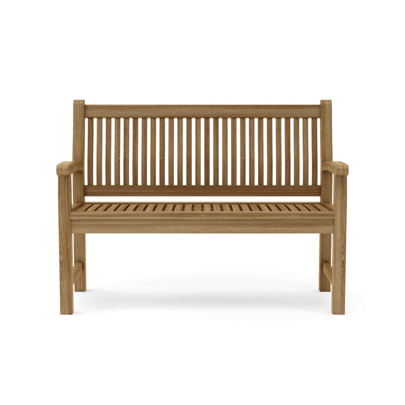 Jarvis Outdoor Teak Bench, 36" H x 47" W x 24" D