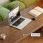 Bureau pratique et durable en bois de frêne et acrylique massif-1288945911