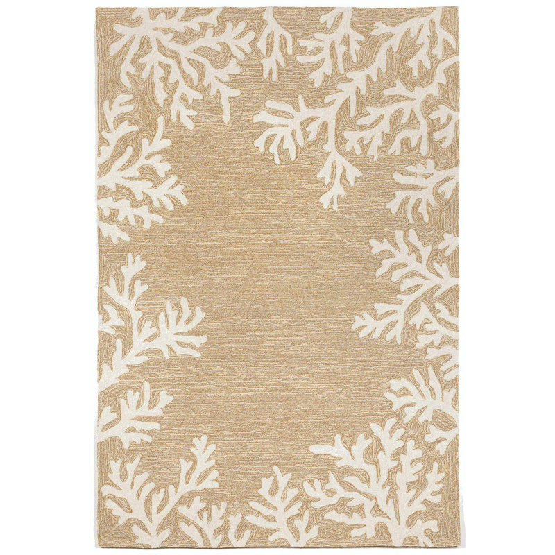 Tapis intérieur / extérieur touffeté à la main Vogt, Rectangle 5 pi x 7 pi 6 po