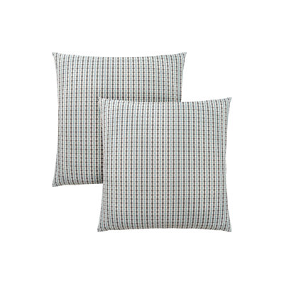 Pillows, Set Of 2, 18 X 18 Square, Insert Included, Decorative Throw, Accent, Sofa, Couch, Bedroom, Blue And Grey Hypoallergenic Polyester, Modern
