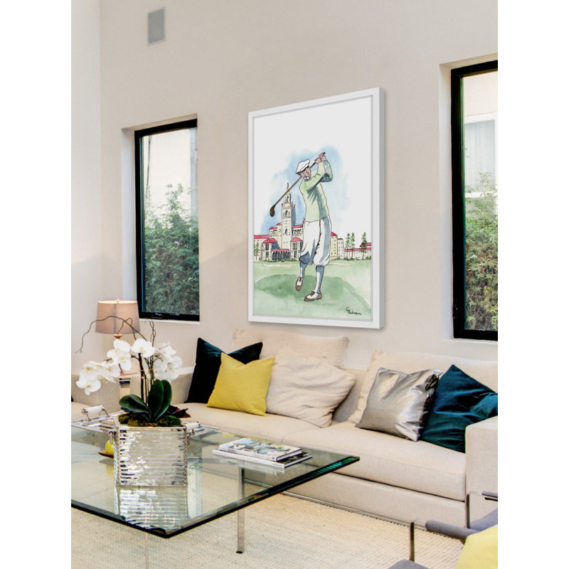 « St. Andrews » par Glenda Roberson-reproduction d’art encadrée sur papier, H 18 po x l 12 po x P 1,5 po