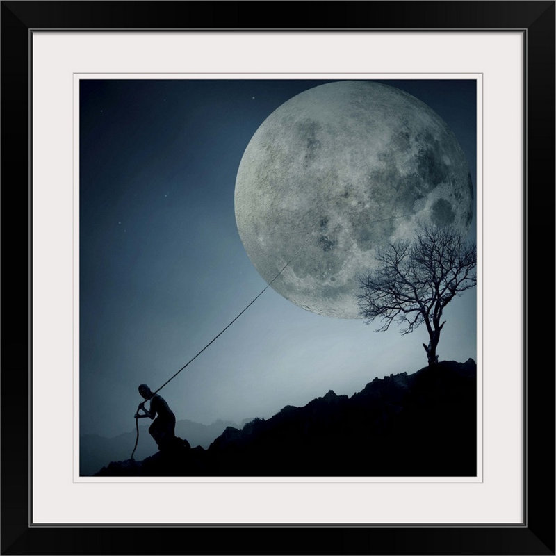 1x Photography The Dreamer by Final Toto - Print, Black Frame, 28" H x 28" W x 1" D