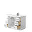 Meuble-lavabo simple avec plateau Strada 48-92723841-98229949-92723838