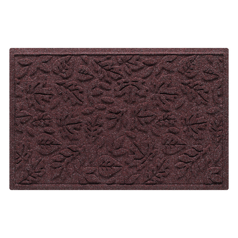 WaterHog® Fall Day 23 in. x 35 in. Indoor Outdoor Doormat, Bordeaux, Rectangle 1'10" x 2'8"