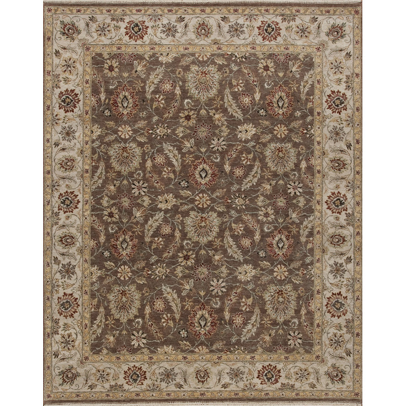 Sovereign Hand Knotted Wool Area Rug, Rectangle 9' x 12'