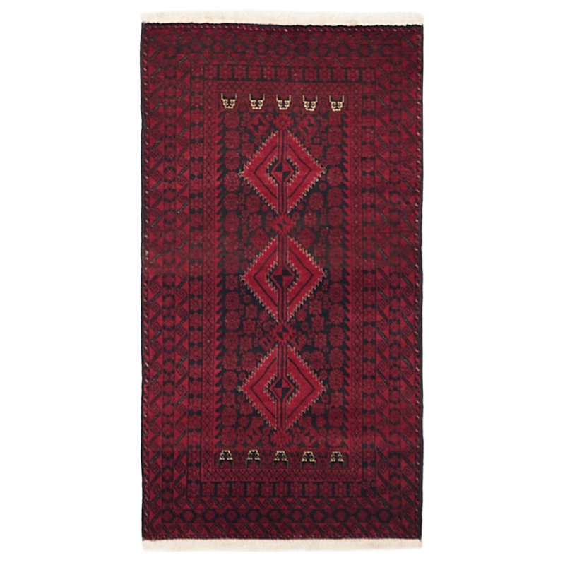 Tapis rouge Teimani 3 pi 5 po x 6 pi 3 po