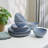 Sango Frill Reactive Stoneware 12 Pc Dinnerware Set - Service for 4