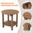 18" Outdoor All Weather Side Table-1508383601