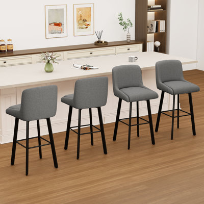 30"H Swivel Counter Height Bar Stools for Kitchen Island