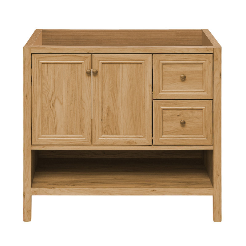 Chateau 35.35" Single Bathroom Vanity Base Only in Brown