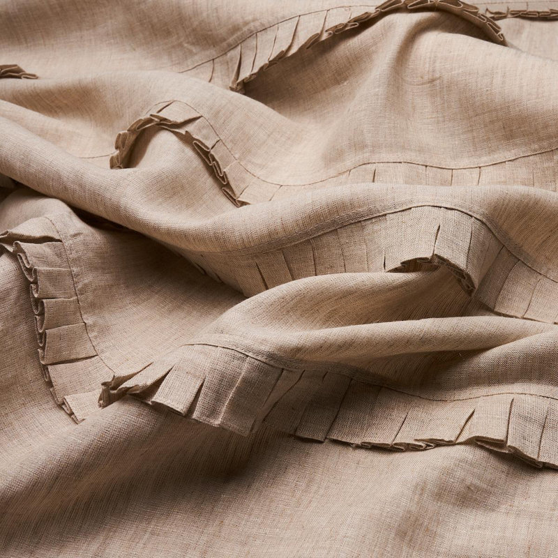 Dorothy Pleated Linen Fabric, Chambray