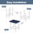 Erlich Rectangular Outdoor Side Table , 14.6 " W 18 " D-1033658155