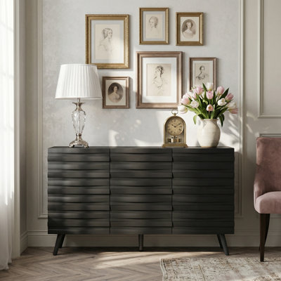 Sidney 47.2'' W 3 Doors Accent Cabinet With Adjustable Plate