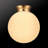 Paralimni Glass Semi Flush Mount