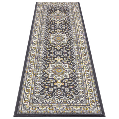 Parun TÃ¤briz Machine Woven Grey Indoor Rug