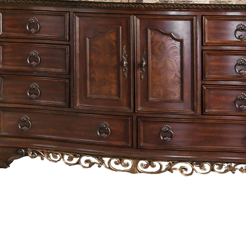 Commode double 8 tiroirs en bois Degraff