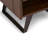 Lowry 22"W Solid Acacia Wood Modern Industrial Square End Table with Drawer, Open Shelf and Angled Legs-1072393522