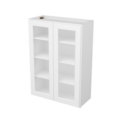 Armoire murale 24 po / 30 po x 12 po x 42 po Camlock en verre facile à assembler NON incluse