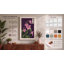 Pink Flowers with Cartouche Japandi - Wrapped Canvas-809994462-809994432