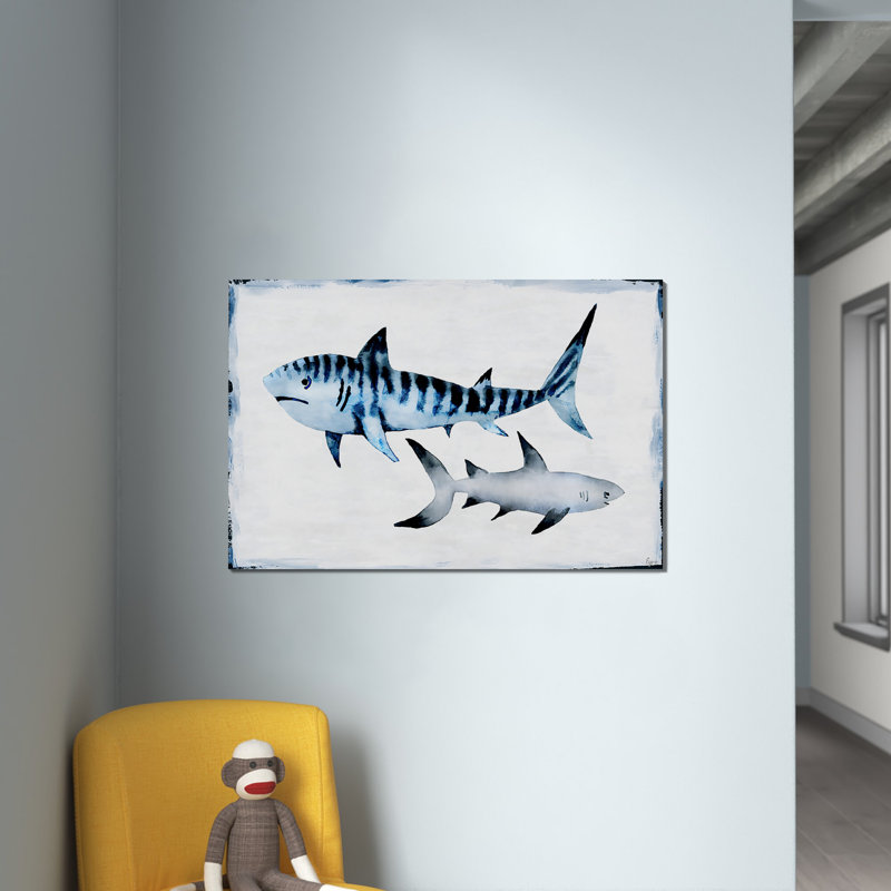 Sharks Rule - Print on Wrapped Canvas, 24" H x 36" W x 1.5" D