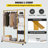 Zacharay 47.2'' Rolling Industrial Pipe Clothing Rack