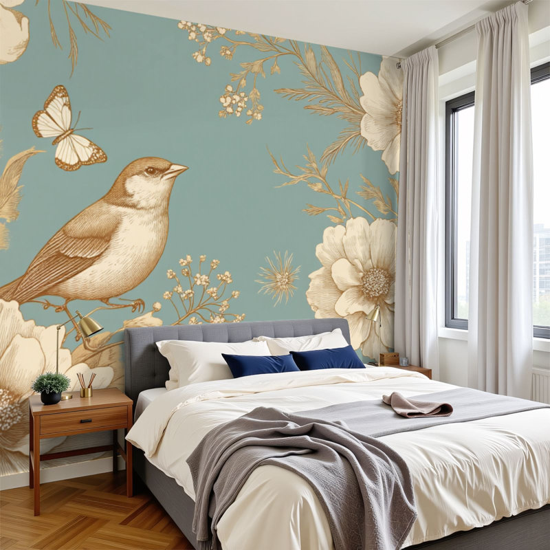 Papier peint adhésif auto-adhésif moderne pour la chambre à coucher l 144 po x H 100 po Peel and Stick, L 144 po x l 100 po