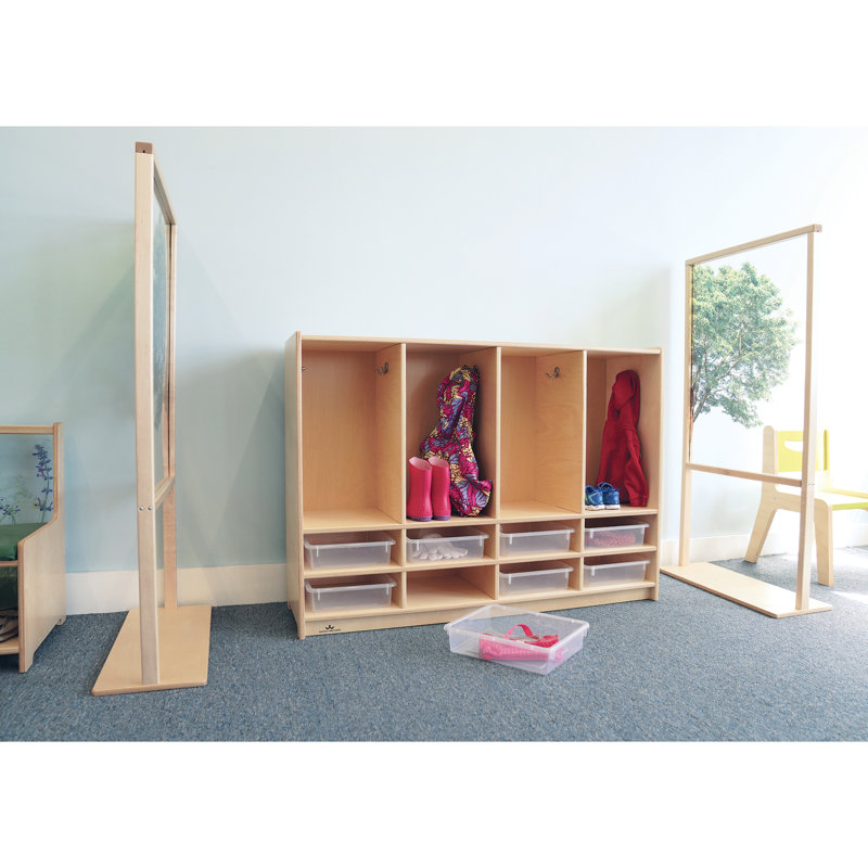 Casier préscolaire, H 34,5 po x l 48 po x P 14 po