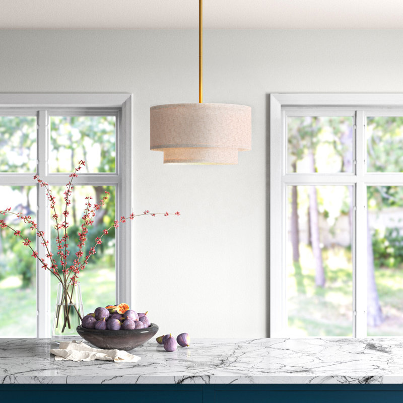 Luminaire suspendu cylindrique unique à 3 lumières Hahne