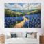 «Blue Green Meadow Charm Blue Bonnets V - Blue Bonnets», ensemble d'art mural-1285342227-1285342231