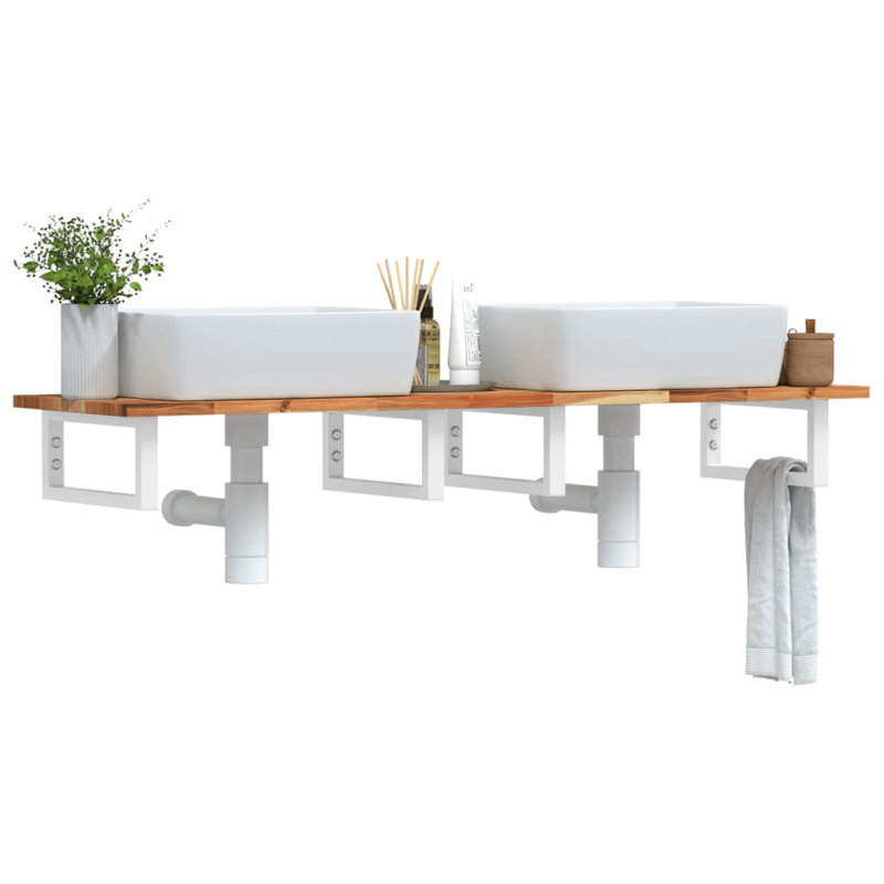 Accent Shelf, White, 2" H x 120" W x 40" D