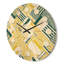 Horloge murale abstraite à rayures diagonales-63891558