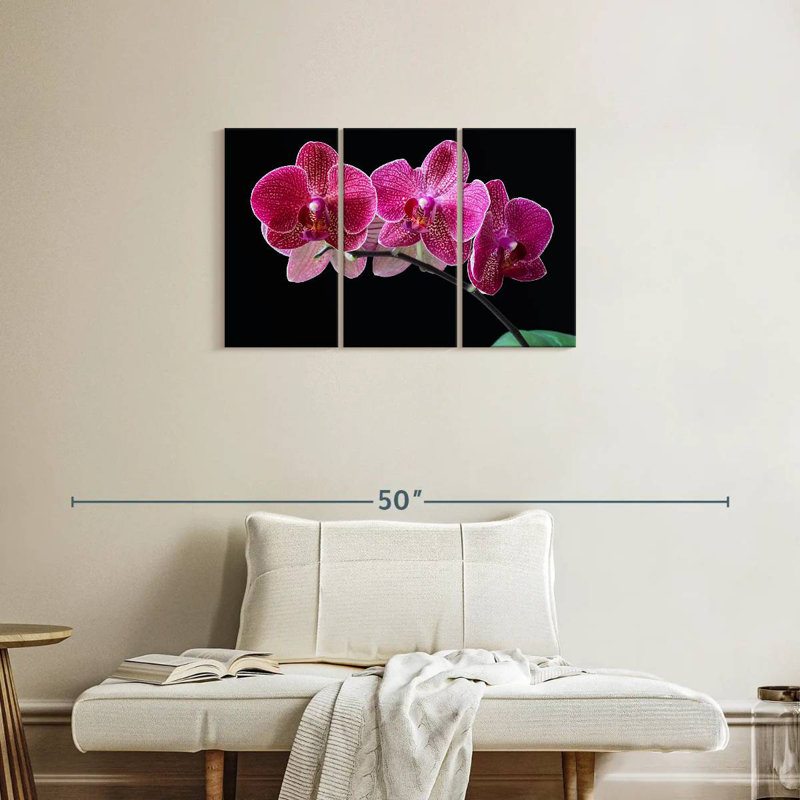 Orchidée, H 20 po x l 33 po