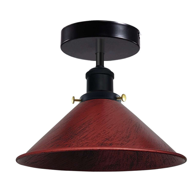 Langleyville Flush Mount, Rustic Red