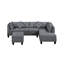 Canapé, chaise et repose-pieds rembourrés 104,5 po