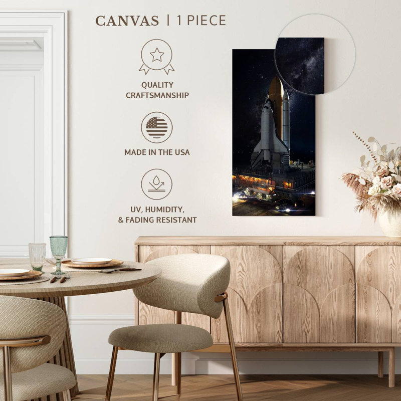 Space Shuttle, 48" H x 24" W