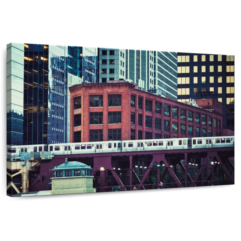 Nicci Railway In Chicago, 26" H x 39" W