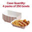 Barquettes alimentaires en papier à carreaux rouges de 170 g (6 oz) - 1000 barquettes