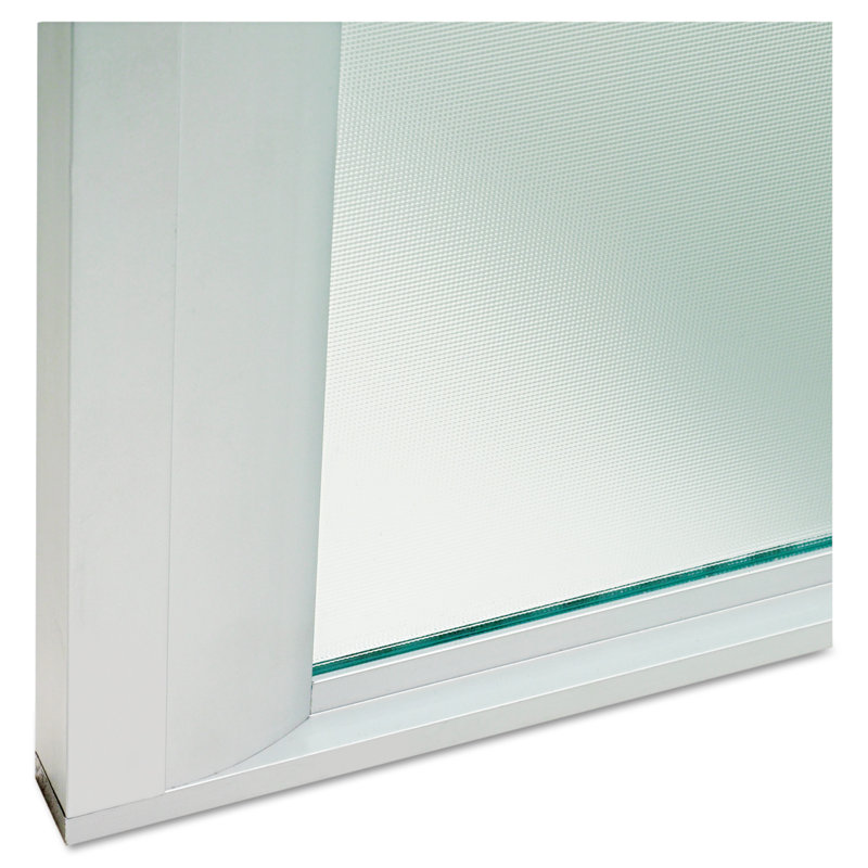 Alera Clear Glass Door Set with Silver Frame for Hutch