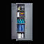 Casiers en métal, armoire à outils de nettoyage avec portes verrouillables, tablettes réglables-1125900692