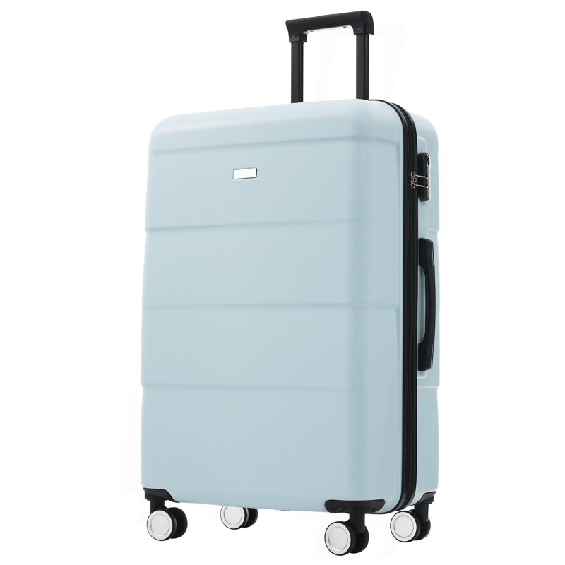 Ensembles de bagages Hardshell 6 pièces avec 2 sacs, valise de transport avec poignée et roues pivotantes doubles verrouillables, bagages légers de 16 po + 20 po + 24 po + 28 po