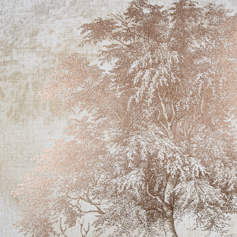 Art for the Home Enchanted Woodland Metallic Printed Canvas