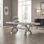 Culcrum Vintage Bone White Rectangular Dining Table