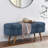 Rustic Style Solid wood Entryway Multifunctional Storage Bench with Safety Hinge (Espresso + Beige)