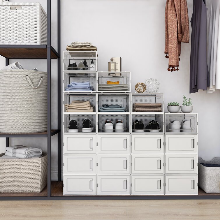 Stackable Closet Bin Set with Drawers