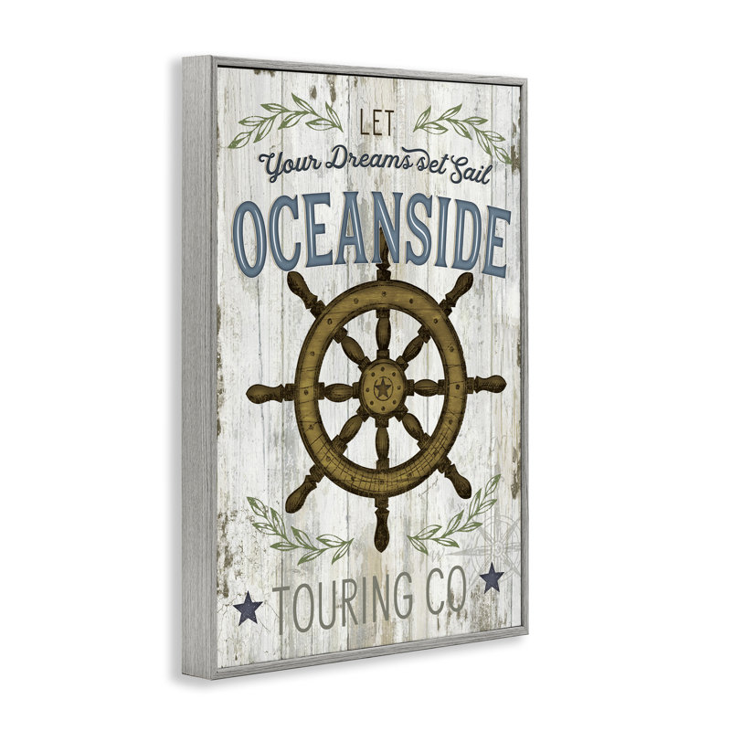 Art inspirant de giclée encadrée par un casque maritime, design par Jennifer Pugh, H 30 po x l 20 po