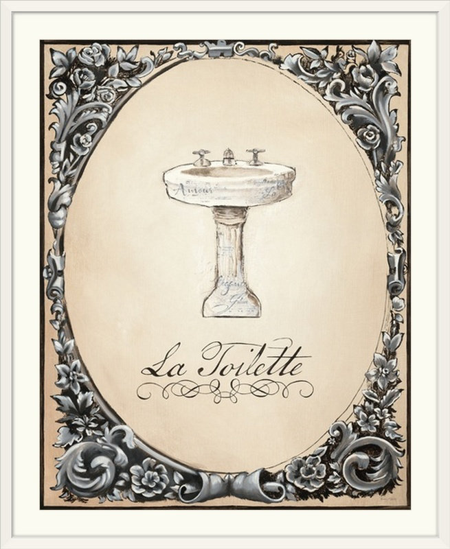 « le petit spa ii » par impression Emily Adams, H 28 po x l 24 po x P 1 po, Cadre blanc